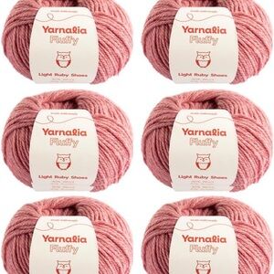 6 Pack - Yarnalia Fluffy Yarn